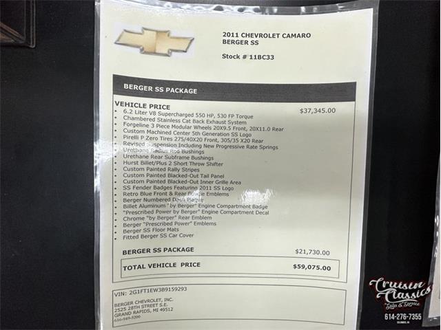 2011 Chevrolet Camaro (CC-1800276) for sale in Columbus, Ohio