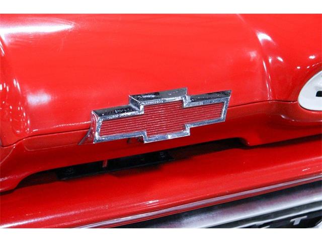 1961 Chevrolet Truck Apache 10 Hood Emblems – Pair, Chrome With Red Details (Counterpart Automotive)-1243759
