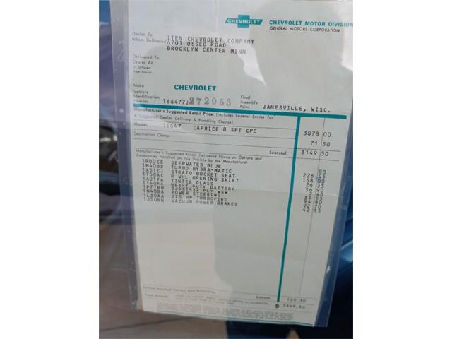 1967 Chevrolet Caprice (CC-1819705) for sale in Sioux Falls, South Dakota