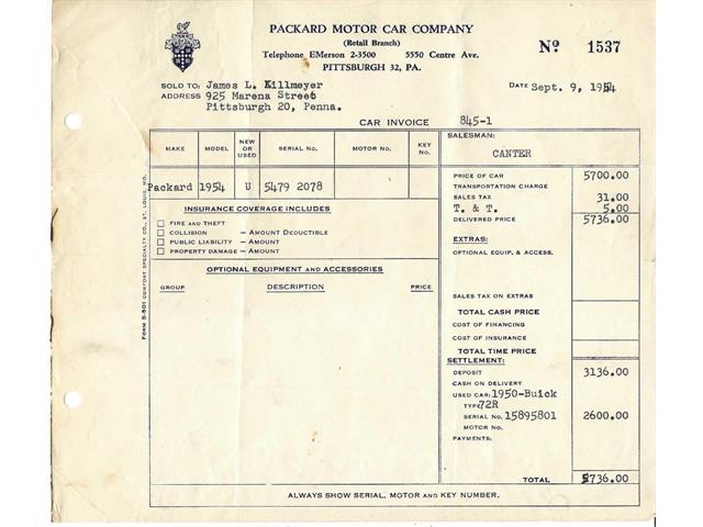 1954 Packard Convertible (CC-1822907) for sale in Beverly Hills, California