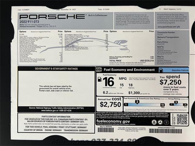 2022 Porsche 911 GT3 (CC-1825911) for sale in Springfield, Ohio