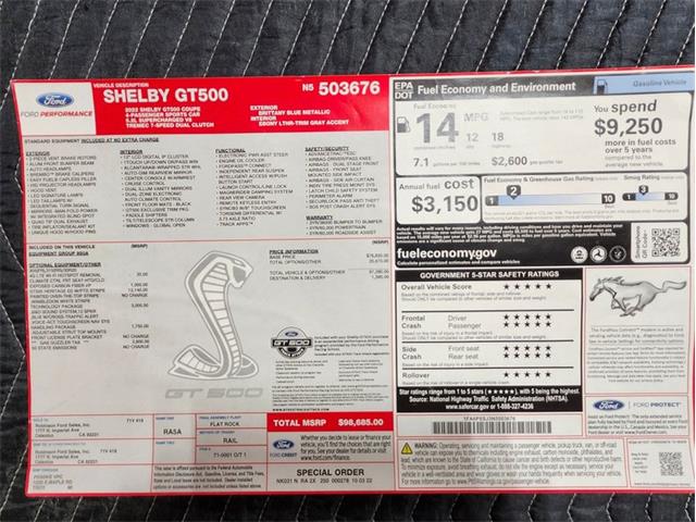 2022 Ford Mustang Shelby GT500 (CC-1833035) for sale in Bristol, Pennsylvania