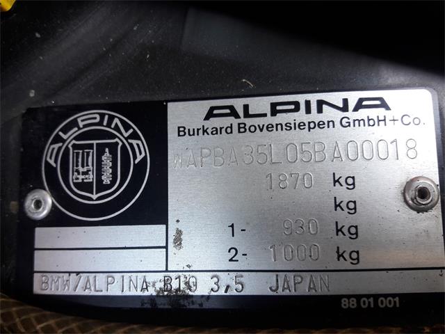 1986 BMW Alpina (CC-1833857) for sale in Pomona, California