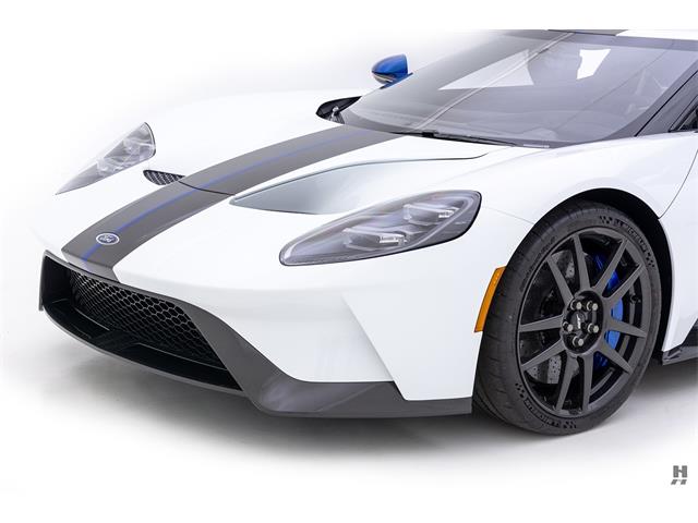 Achetez FORD GT FROZEN WHITE WITH LIGHTNING BLUE STRIPE TOP SPEED
