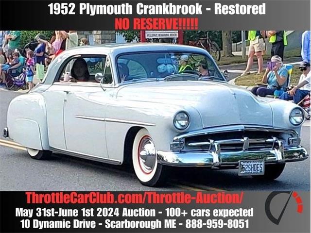 1952 Plymouth Cranbrook (CC-1843213) for sale in Scarborough, Maine
