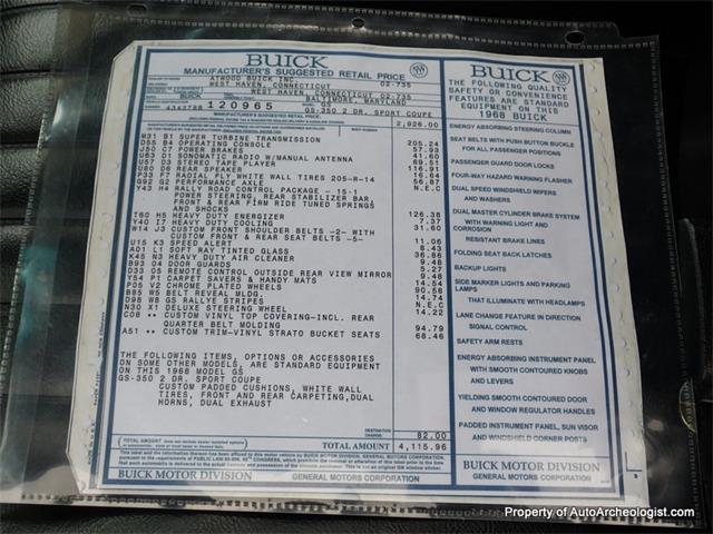 1968 Buick Gran Sport (CC-1844504) for sale in Wolcott, Connecticut
