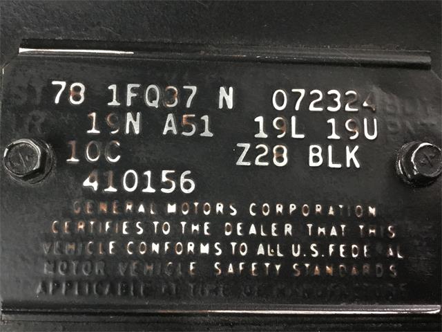 1978 Chevrolet Camaro Z28 (CC-1845665) for sale in Sudbury , Ontario