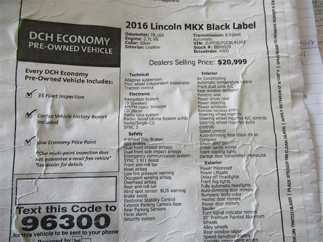 2016 Lincoln MKX (CC-1846989) for sale in Omaha, Nebraska