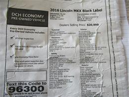 2016 Lincoln MKX (CC-1846989) for sale in Omaha, Nebraska