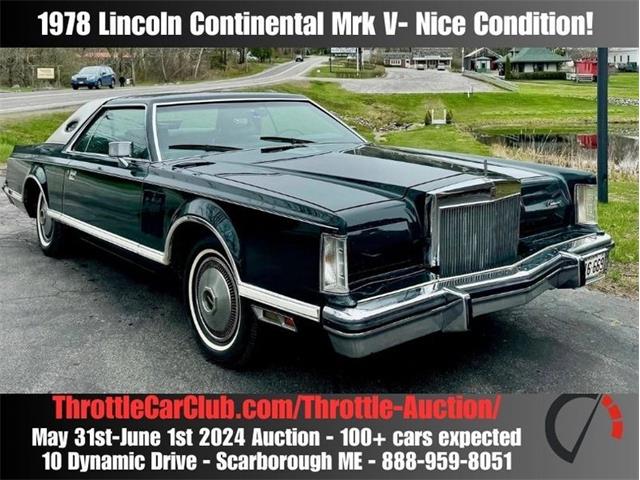 1978 Lincoln Continental (CC-1848480) for sale in Scarborough, Maine
