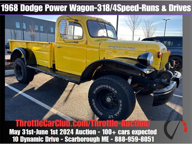 1968 Dodge Power Wagon (CC-1852387) for sale in Scarborough, Maine