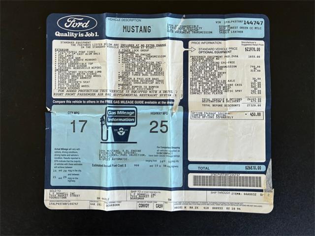 1994 Ford Mustang GT (CC-1852796) for sale in North Royalton, Ohio