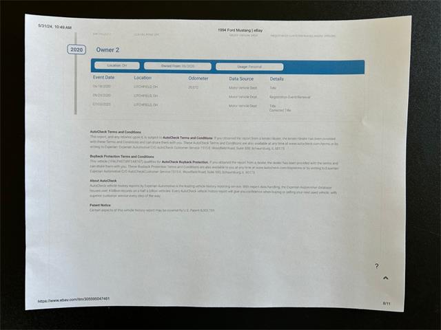 1994 Ford Mustang GT (CC-1852796) for sale in North Royalton, Ohio