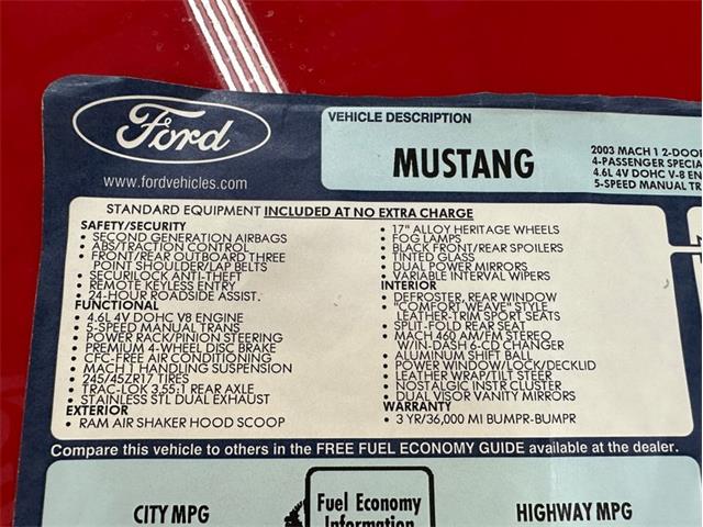 2003 Ford Mustang (CC-1856081) for sale in Newfield, New Jersey