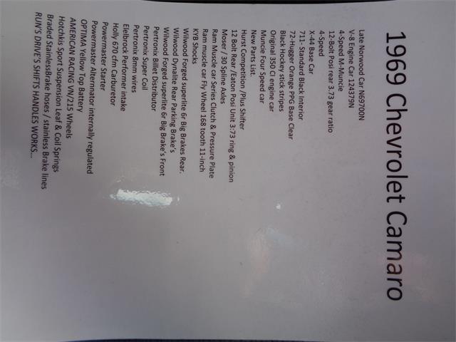 1969 Chevrolet Camaro (CC-1856528) for sale in webster, Massachusetts