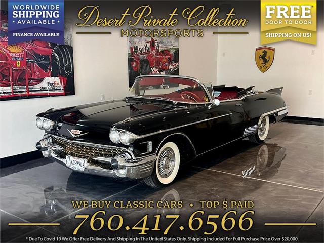 1958 Cadillac Eldorado Biarritz (CC-1868590) for sale in Palm Desert , California