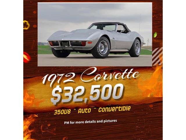 1972 Chevrolet Corvette Stingray (CC-1868712) for sale in Richmond, Indiana