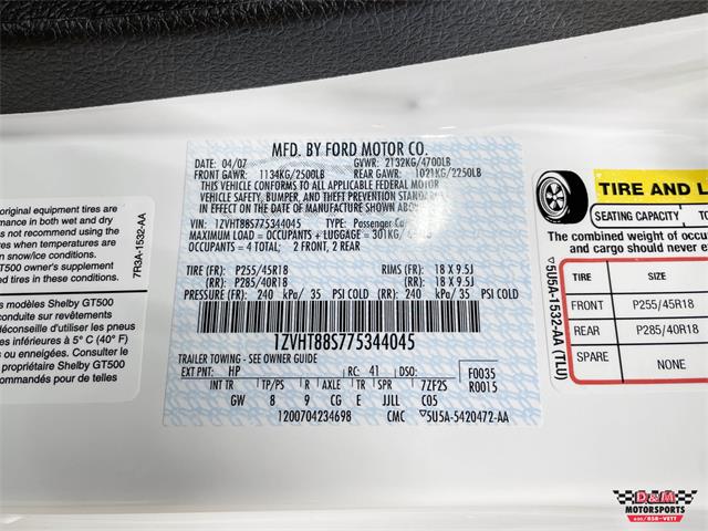 2007 Shelby GT500 (CC-1871594) for sale in Glen Ellyn, Illinois