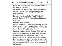 2018 Chevrolet Camaro ZL1 (CC-1877302) for sale in Sarasota, Florida