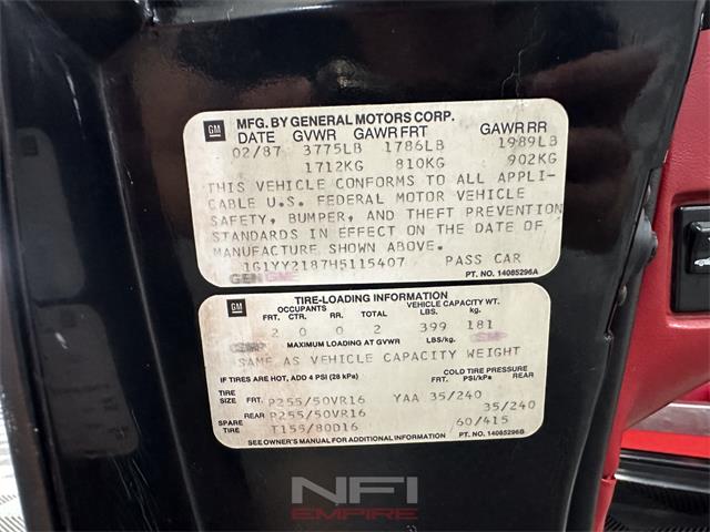 1987 Chevrolet Corvette (CC-1878238) for sale in North East, Pennsylvania