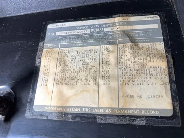 1985 GMC Jimmy (CC-1881186) for sale in Reading, Pennsylvania