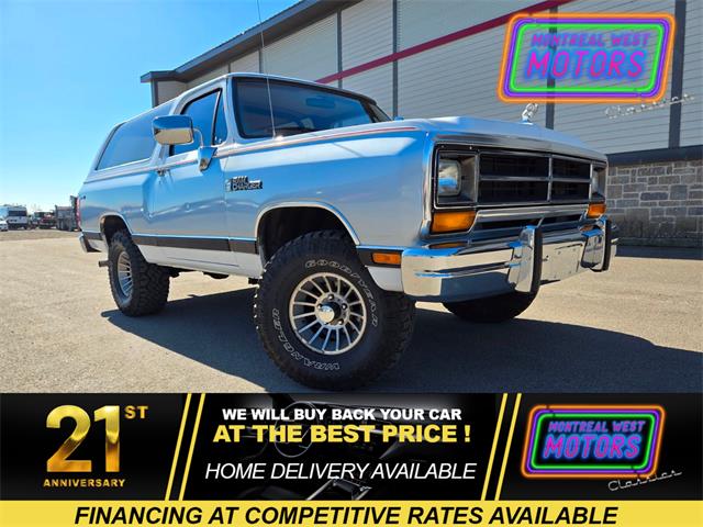 1988 Dodge Ramcharger (CC-1890518) for sale in Vaudreuil-Dorion, Quebec