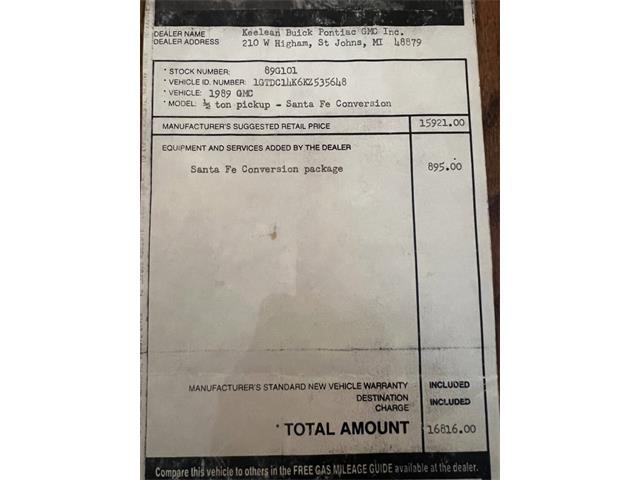 1989 GMC Sierra 1500 (CC-1901868) for sale in Bradenton, Florida