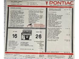 1996 Pontiac Firebird (CC-1902195) for sale in Bristol, Pennsylvania