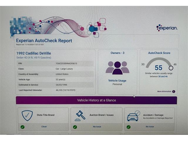 1992 Cadillac Sedan DeVille (CC-1904155) for sale in North Royalton, Ohio