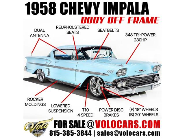 1958 Chevrolet Impala (CC-1900461) for sale in Volo, Illinois