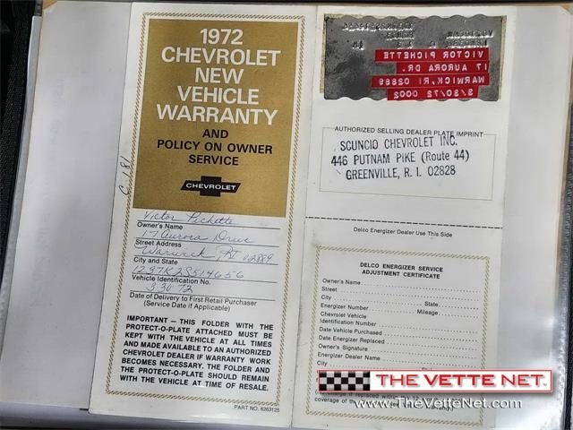 1972 Chevrolet Corvette (CC-1911707) for sale in Providence, Rhode Island