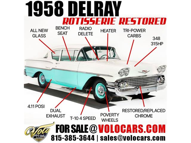 1958 Chevrolet Delray (CC-1913669) for sale in Volo, Illinois