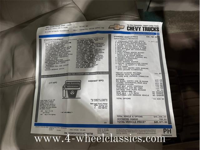 2001 Chevrolet Suburban (CC-1917675) for sale in Holland , Michigan