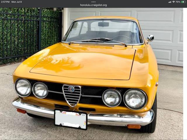 1969 Alfa Romeo 1750 GTV (CC-1918696) for sale in BURLINGAME, California