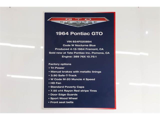 1964 Pontiac GTO (CC-1919863) for sale in Volo, Illinois