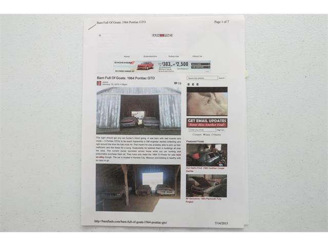 1964 Pontiac GTO (CC-1919863) for sale in Volo, Illinois