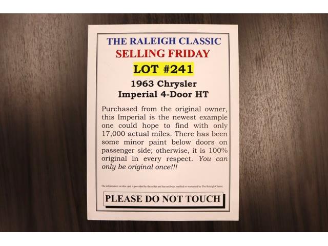 1963 Chrysler Crown Imperial (CC-1920508) for sale in Christiansburg, Virginia