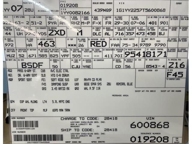 1996 Chevrolet Corvette (CC-1932882) for sale in Morgantown, Pennsylvania