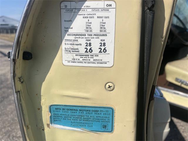 1973 Oldsmobile Cutlass Supreme (CC-1934274) for sale in Knightstown, Indiana