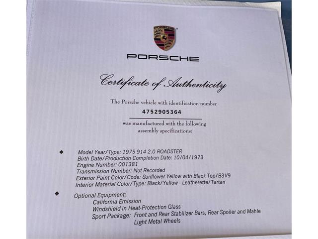 1975 Porsche 914 (CC-1942968) for sale in West Chester, Pennsylvania