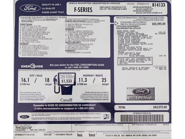 2000 Ford F150 (CC-1943279) for sale in Montreal, Quebec