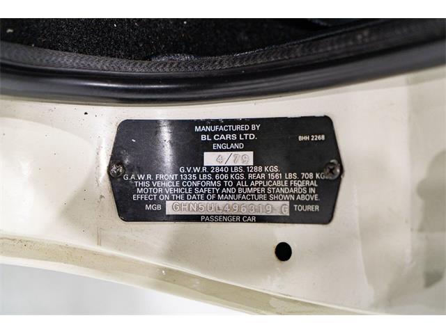1979 MG MGB (CC-1943281) for sale in Montreal, Quebec