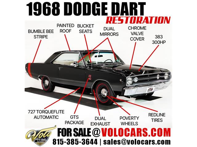 1968 Dodge Dart (CC-1952851) for sale in Volo, Illinois