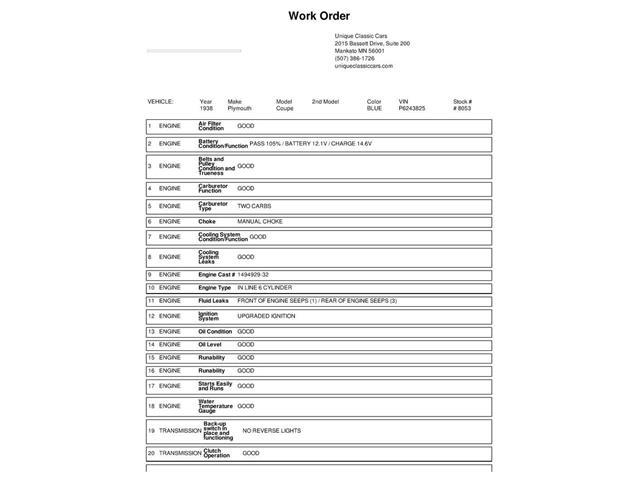 1938 Plymouth Coupe (CC-1954709) for sale in Mankato, Minnesota