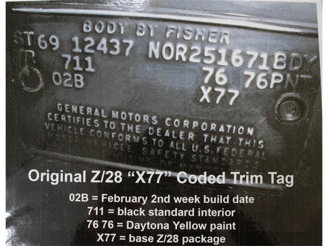 1969 Chevrolet Camaro (CC-1955020) for sale in Venice, Florida