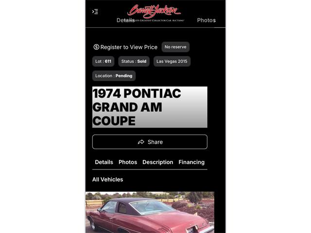 1974 Pontiac Grand Am (CC-1957640) for sale in Dothan, Alabama