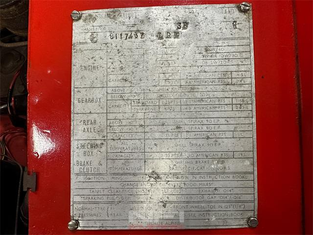 1962 Sunbeam Alpine II (CC-1962130) for sale in North East, Pennsylvania