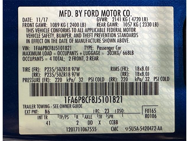 2018 Ford Mustang (CC-1962477) for sale in Pittsburgh, Pennsylvania
