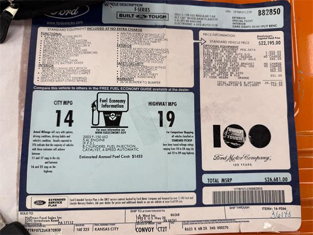 2003 Ford F150 (CC-1962521) for sale in Pittsburgh, Pennsylvania