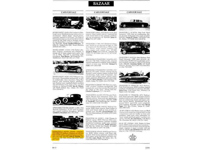 1925 Rolls-Royce Ghost (CC-1963155) for sale in Beverly Hills, California